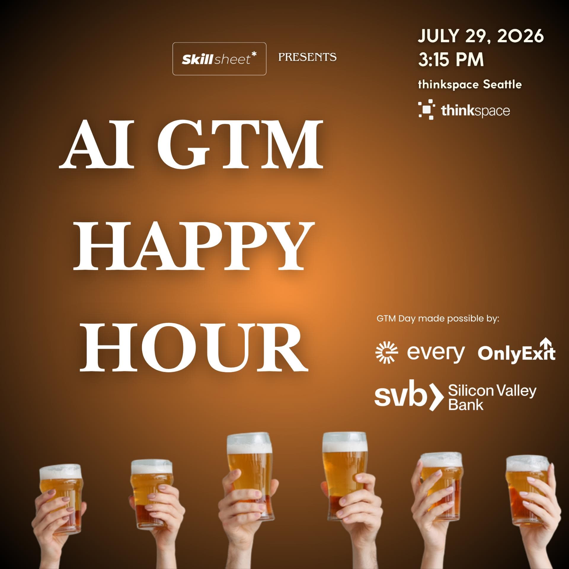 AI GTM Happy Hour - Seattle's GTM Crowd, drinks on us