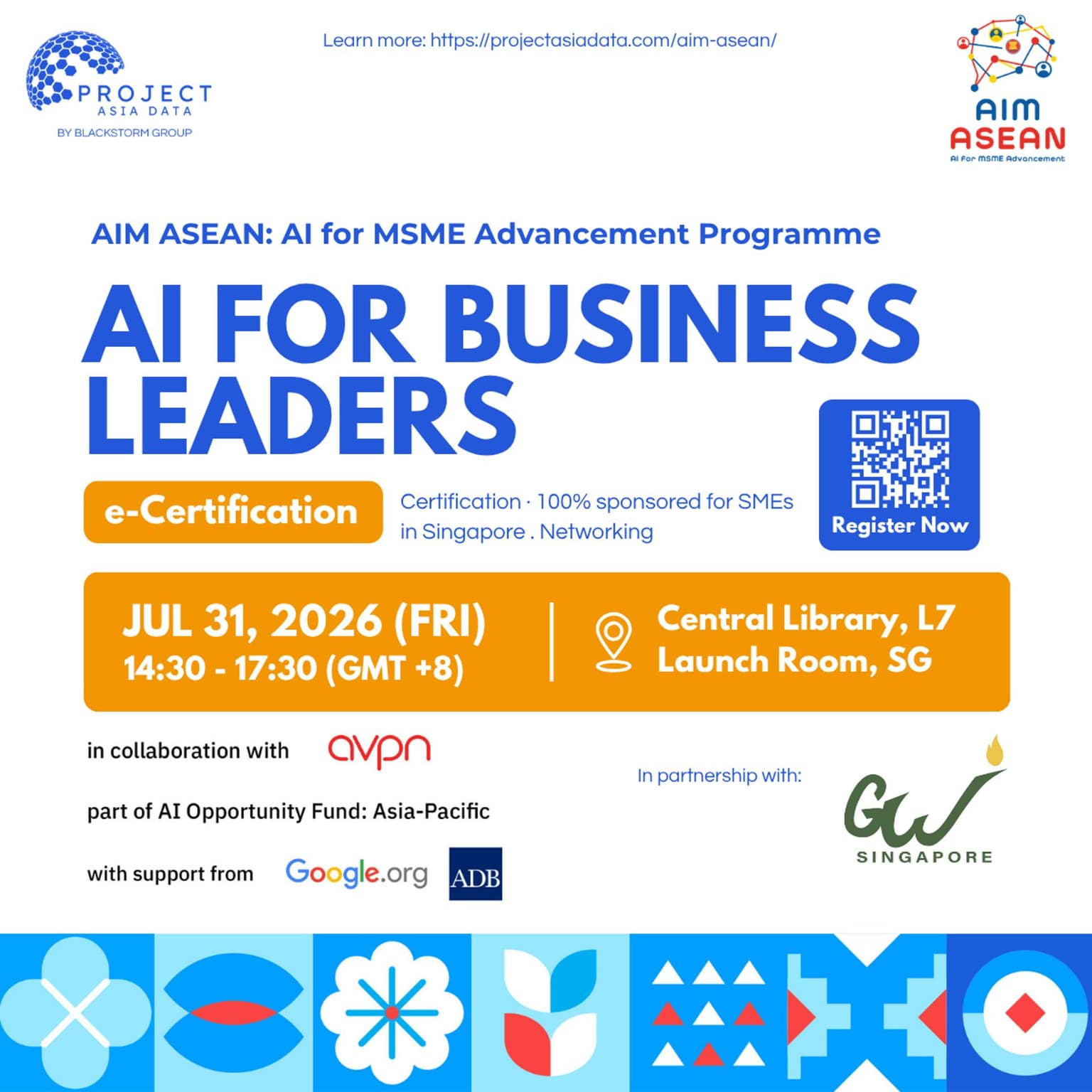 AI Training for Business Leaders X GWAS – AIM ASEAN Certification