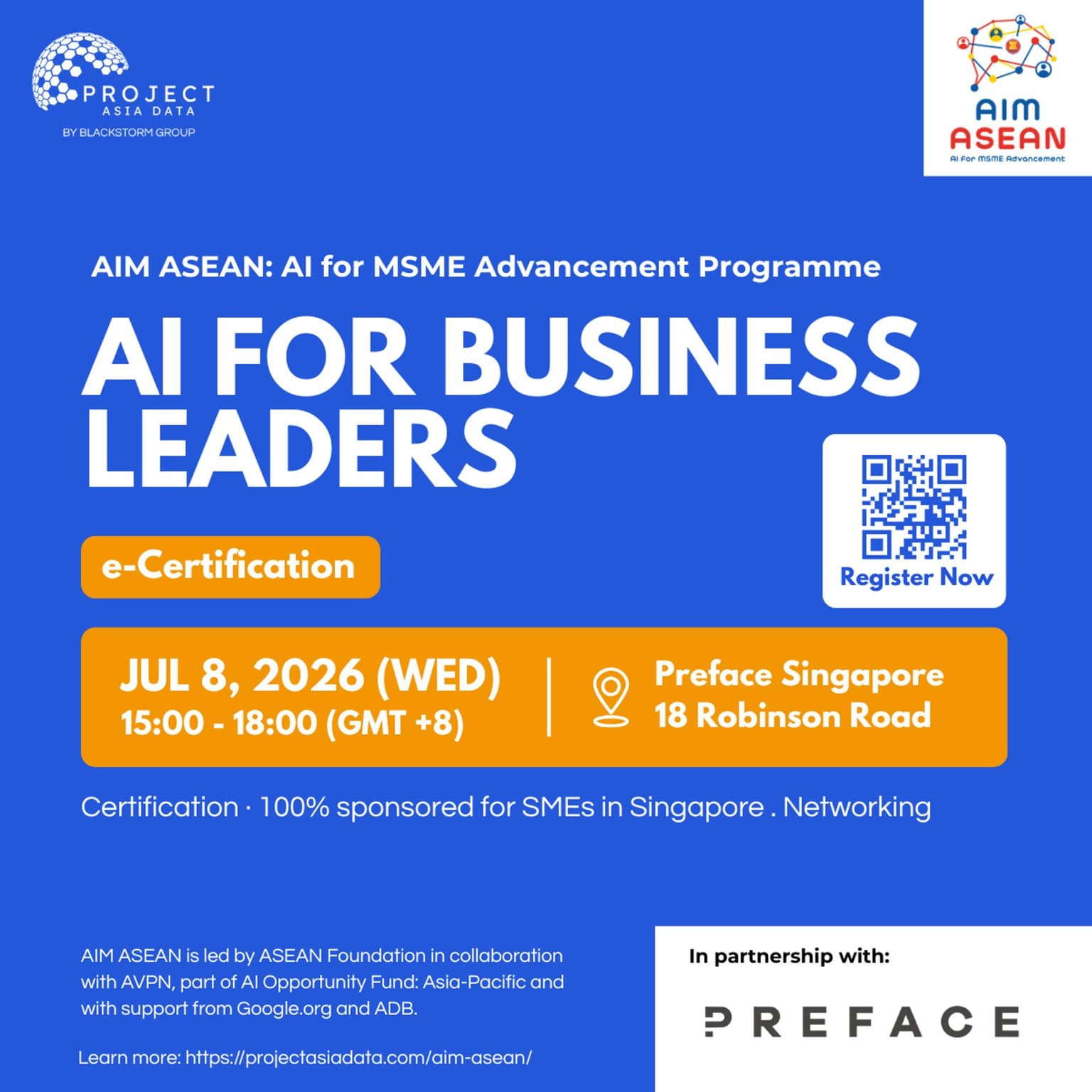 AI Training for Business Leaders X Preface – AIM ASEAN Certification