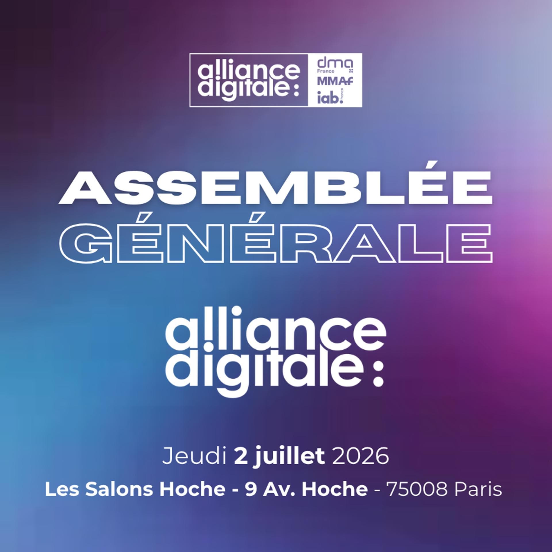 Assemblée Générale 2026 d’Alliance Digitale