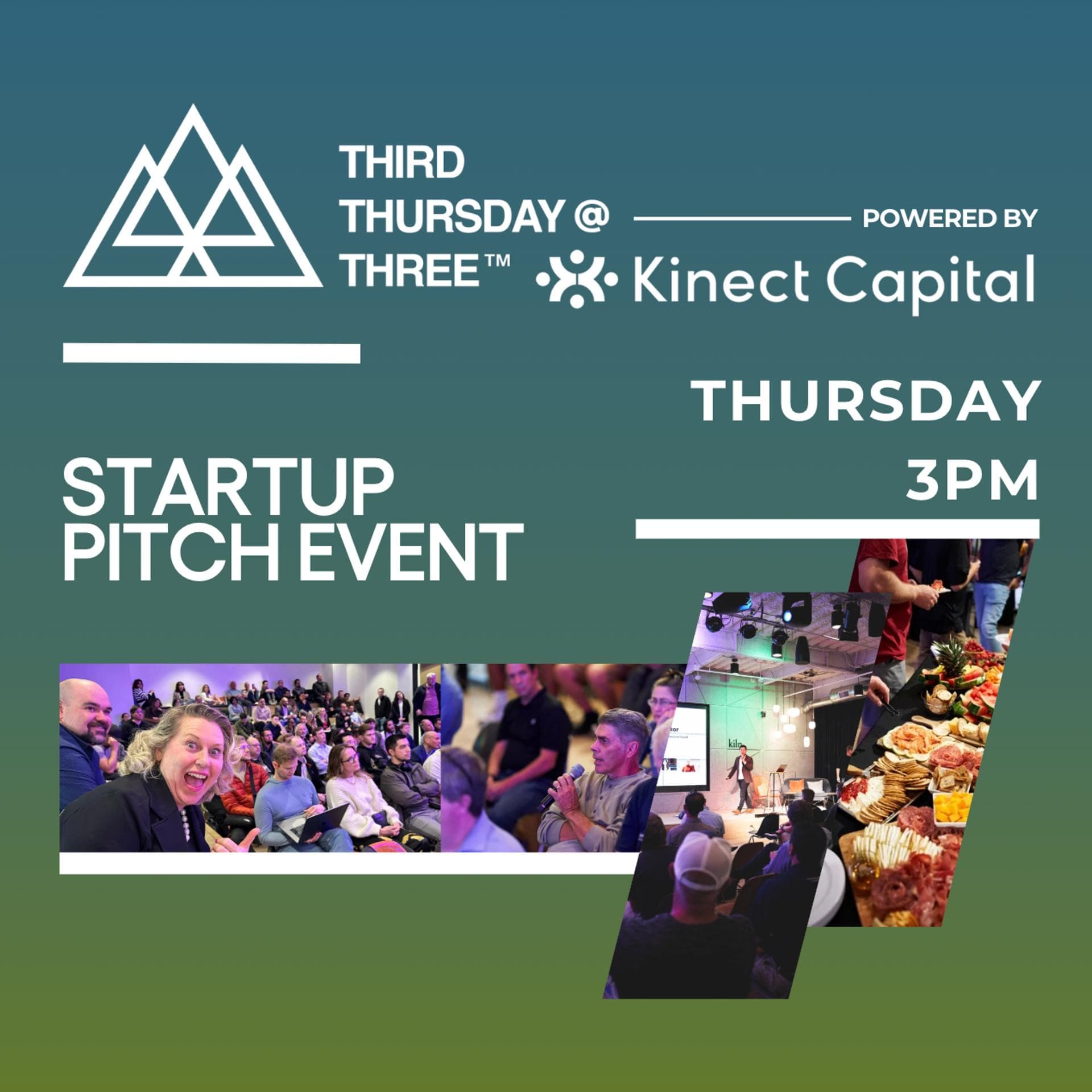 (Aug 20) Third Thursday @ Three Startup Pitch Event