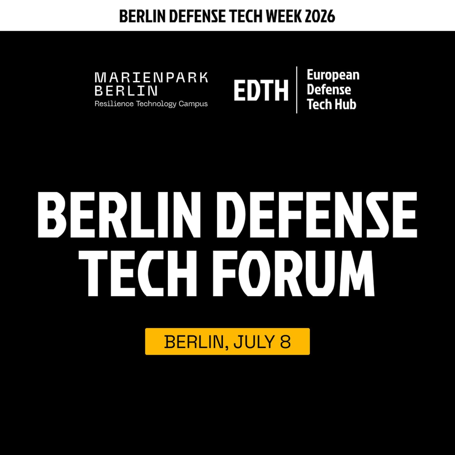 Berlin Defense Tech Forum