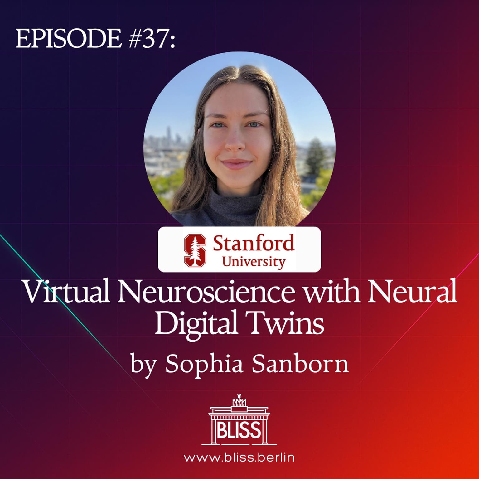 BLISS AI Speaker Series #37: Virtual Neuroscience with Neural Digital Twins - Sophia Sanborn