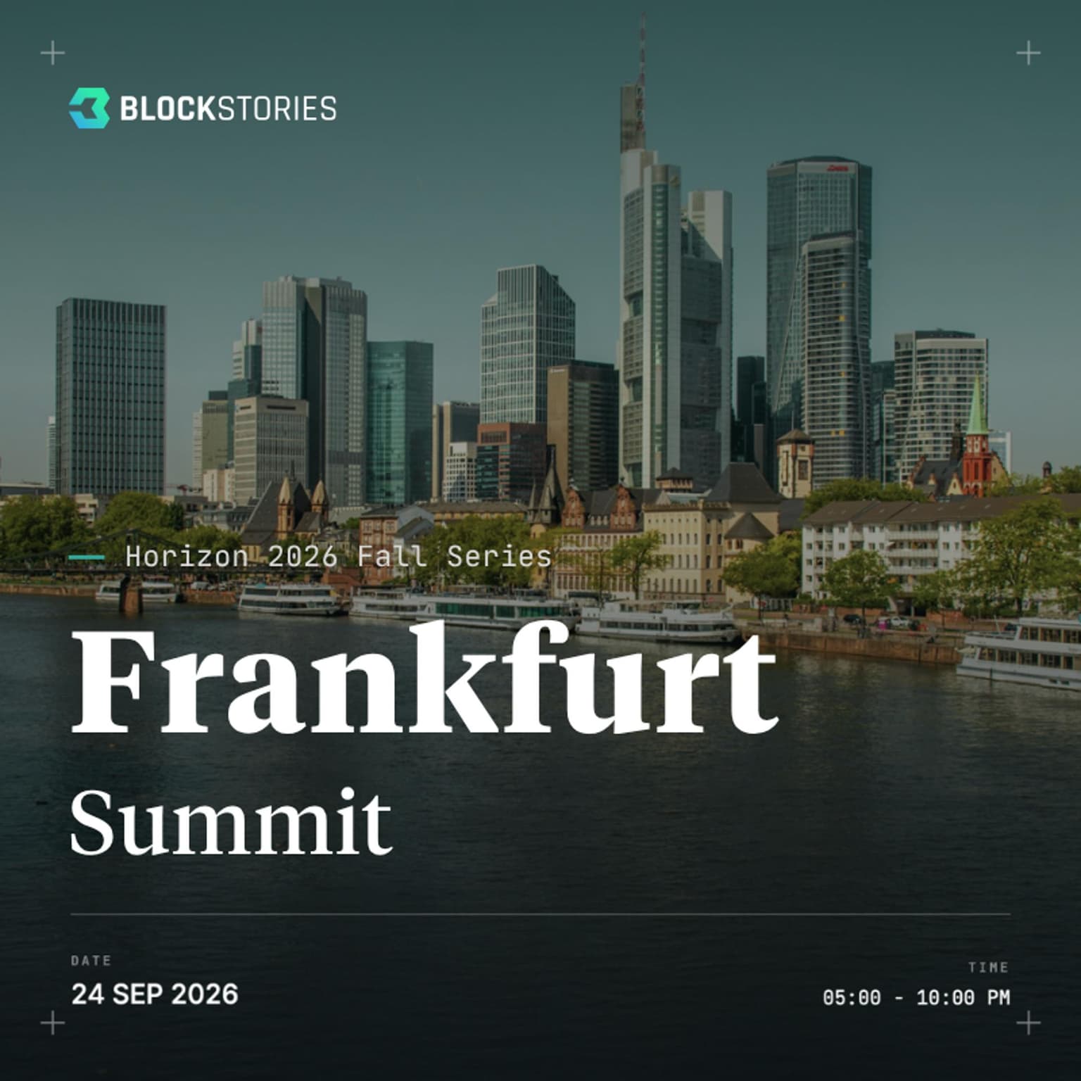 Blockstories Horizon 2026: Frankfurt Summit 🇩🇪