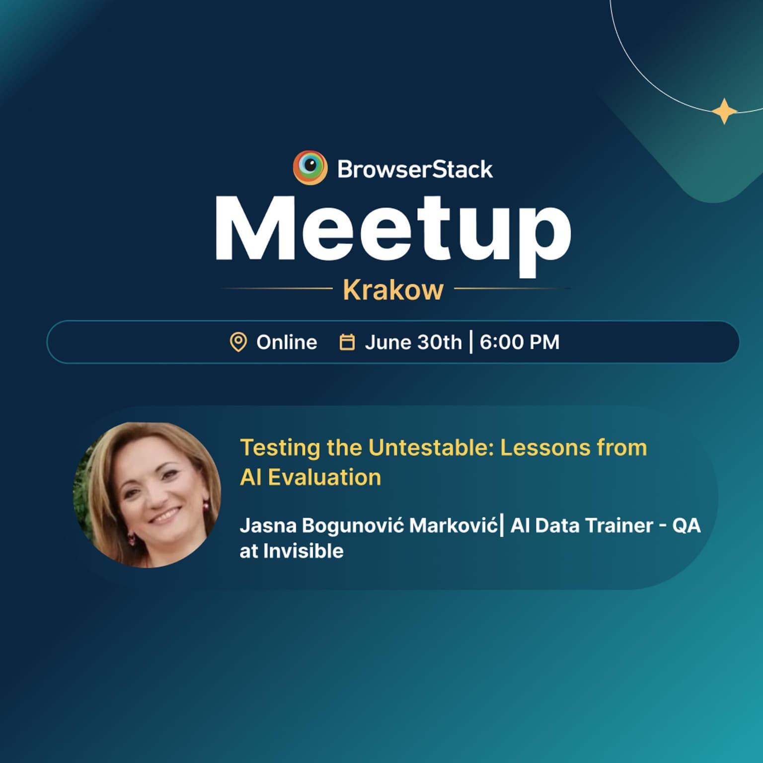 BrowserStack QA Online meetup - Krakow