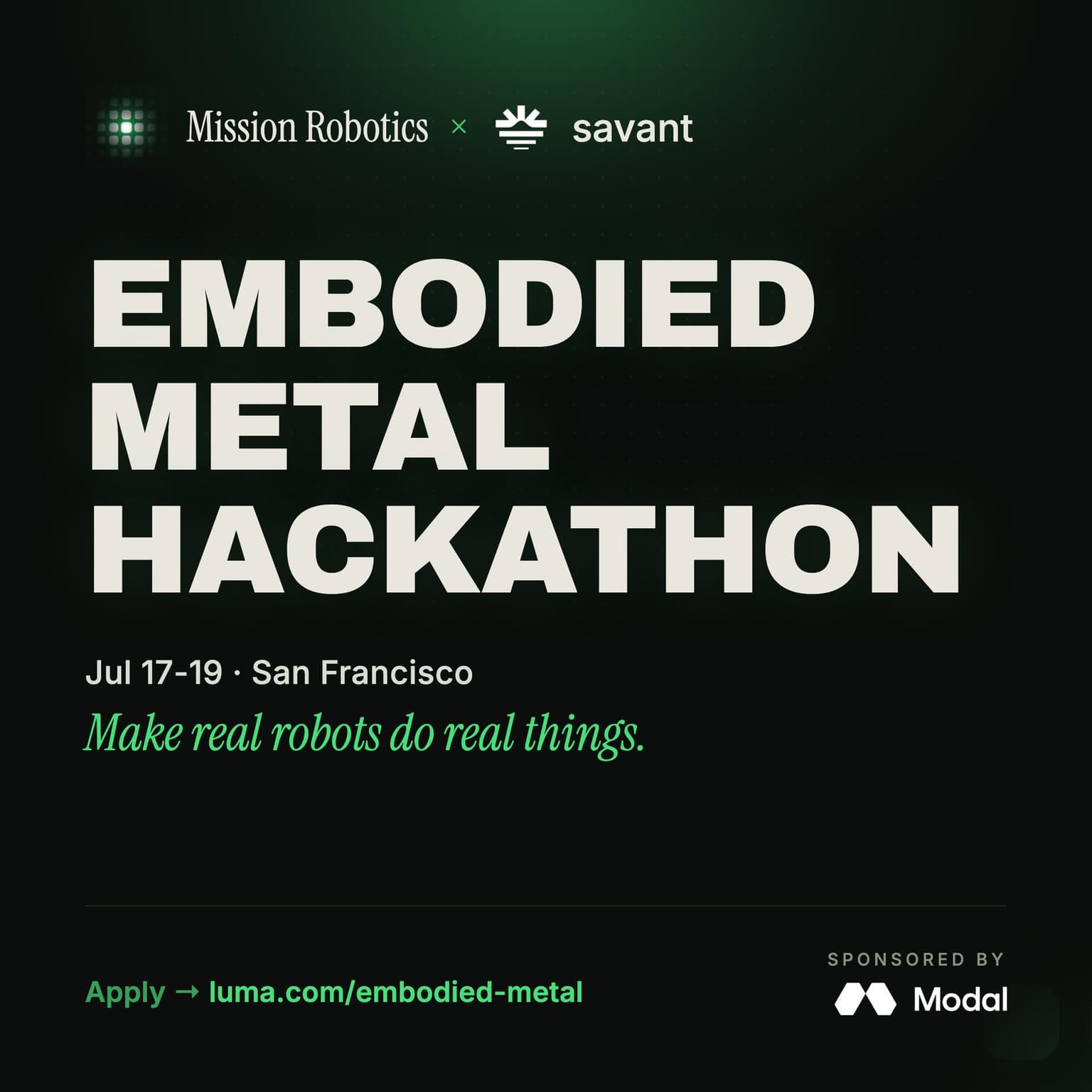 Embodied Metal Hackathon