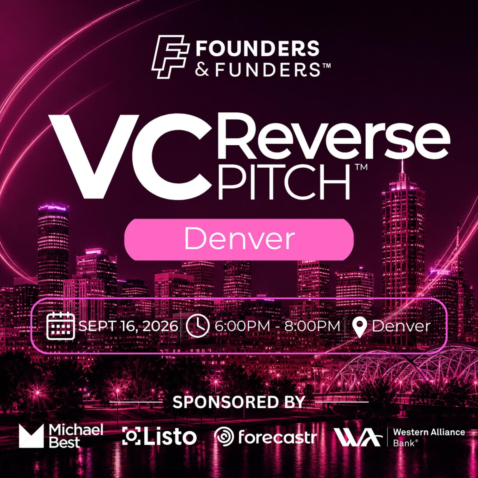 Founders & Funders: DEN VC Reverse Pitch