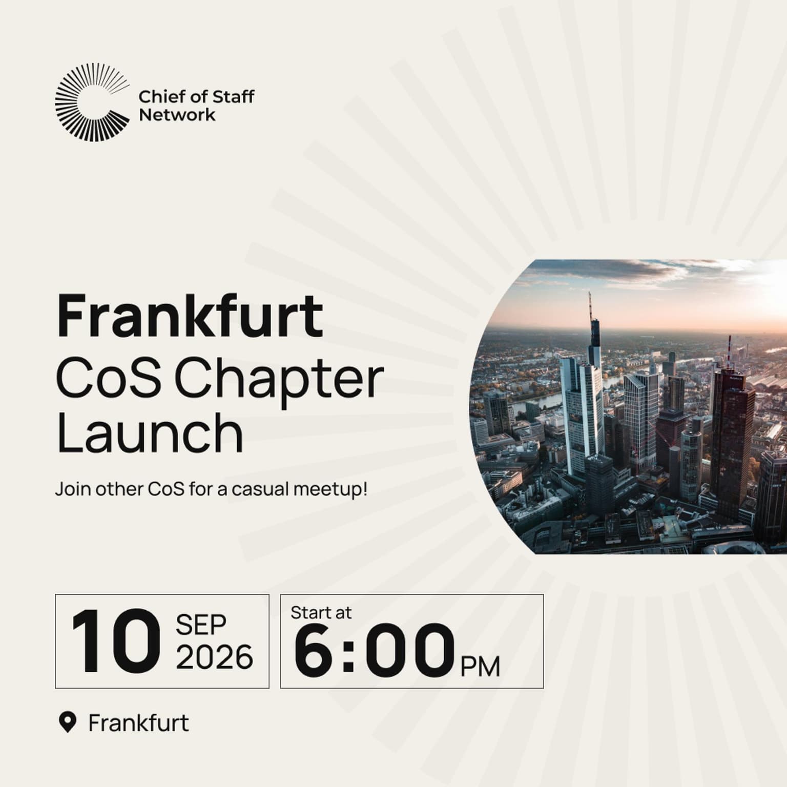 Frankfurt Chief of Staff Chapter Launch (Sep 10)