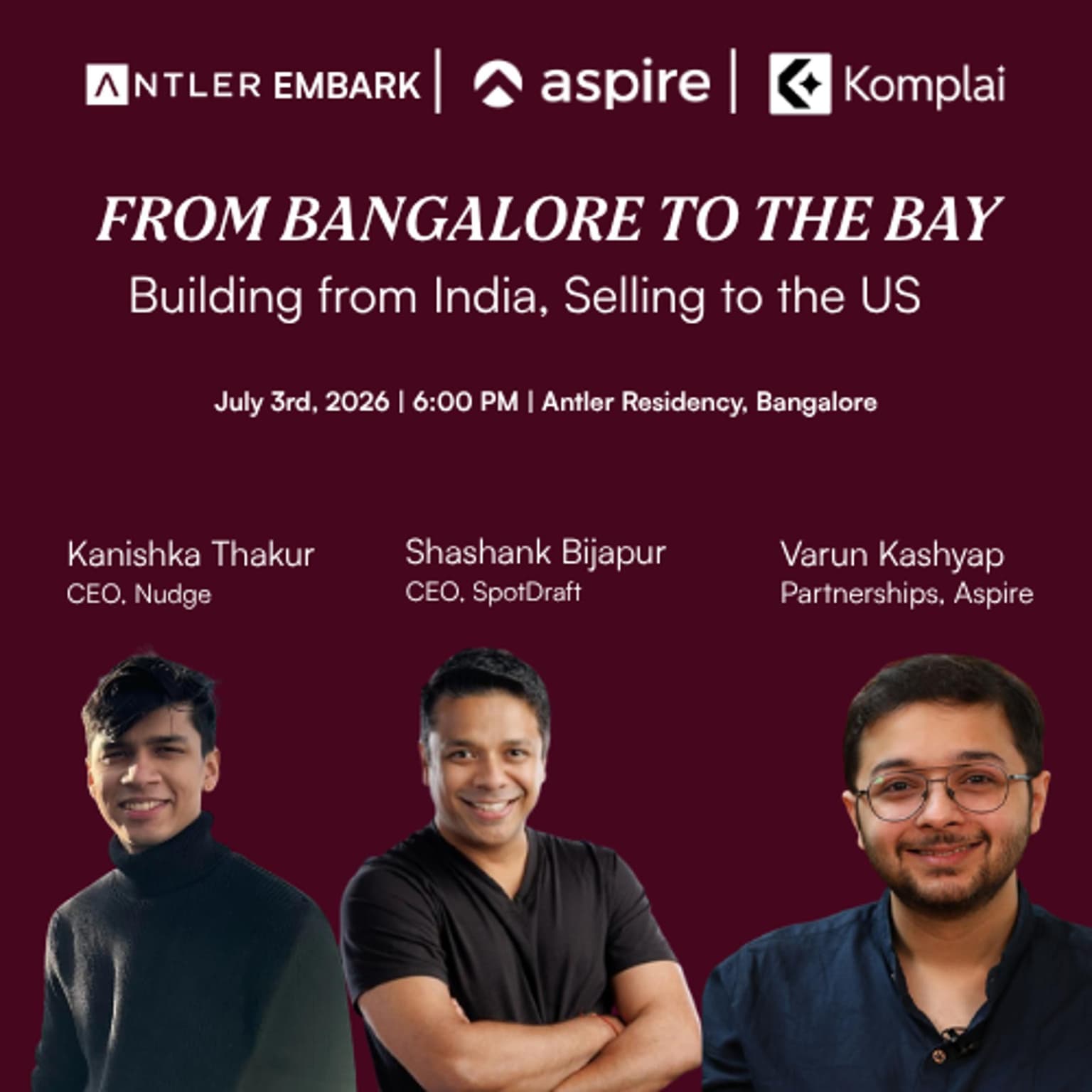From Bangalore to the Bay