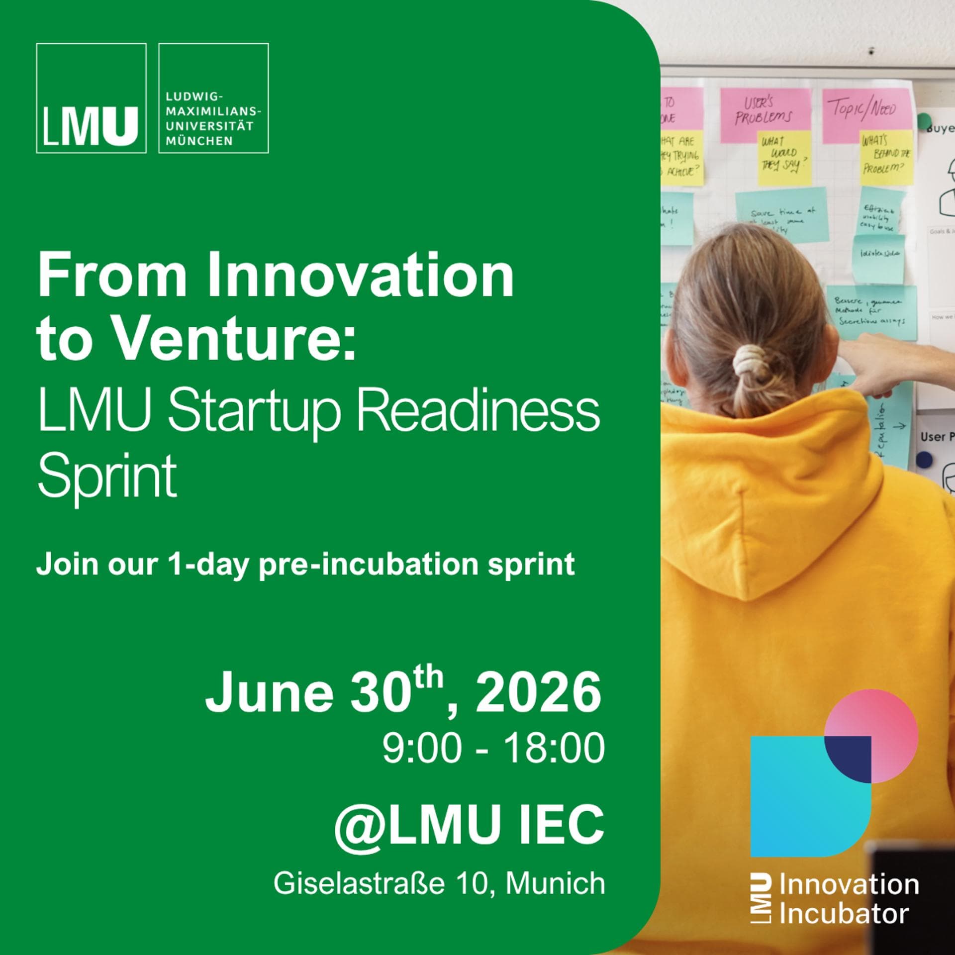 From Innovation to Venture: LMU Startup Readiness Sprint.