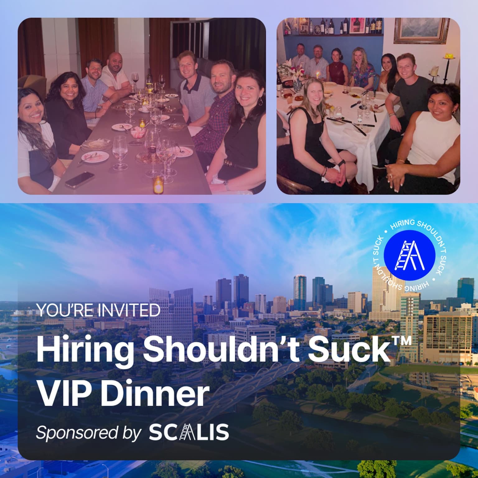 Hiring Shouldn't Suck™ Dinner at Emilia's (Fort Worth - 6/30/26)