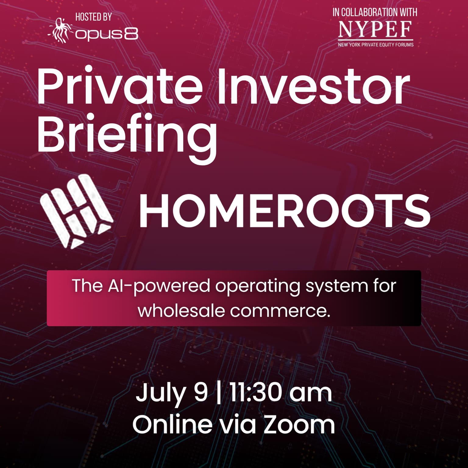 HomeRoots Private Investor Briefing - Virtual