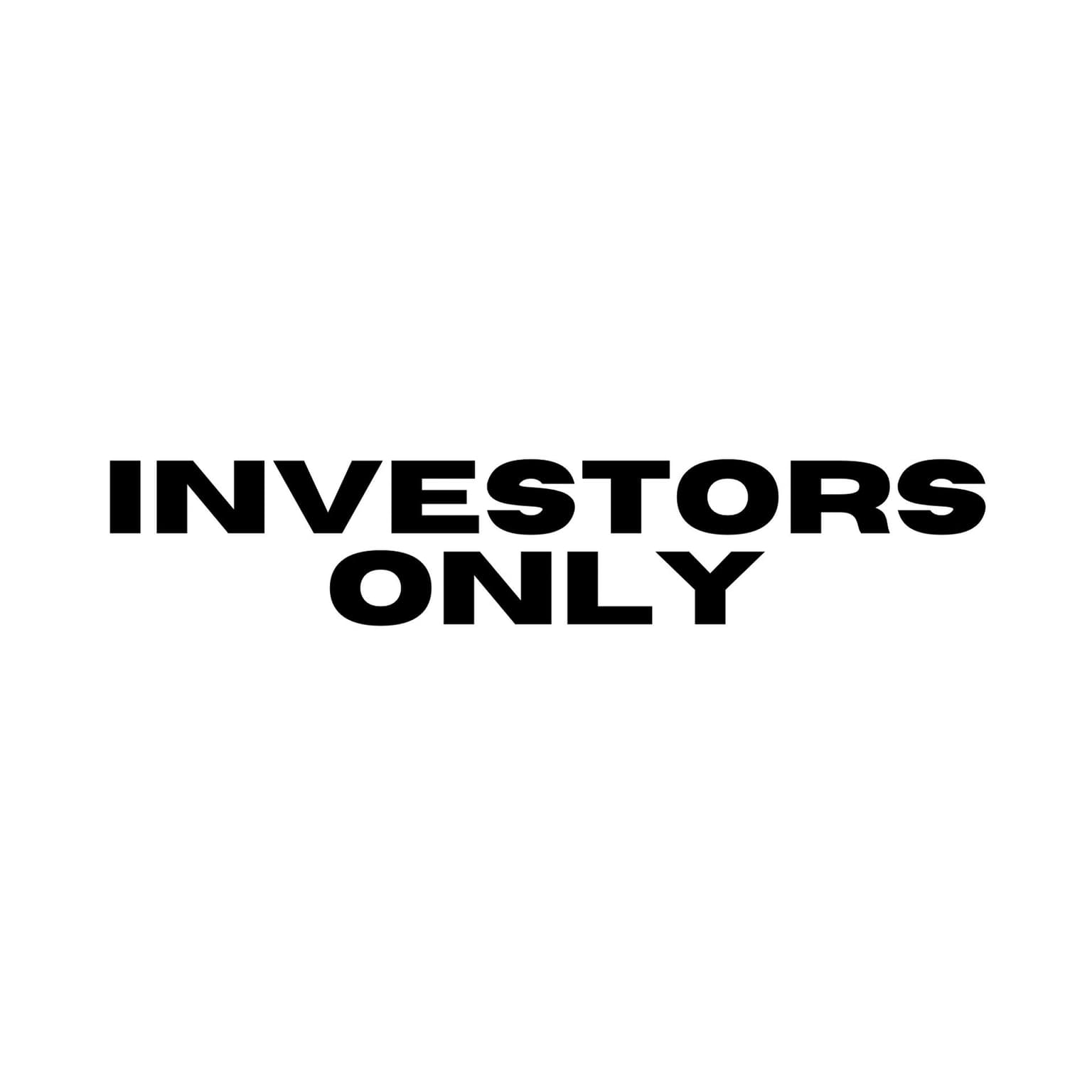 Investors Only WhatsApp