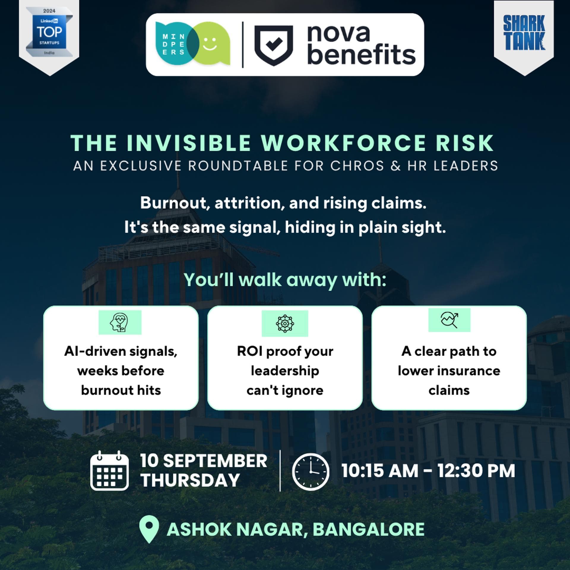 MindPeers x Nova Benefits | The Invisible Risk: A Workforce Intelligence Breakfast