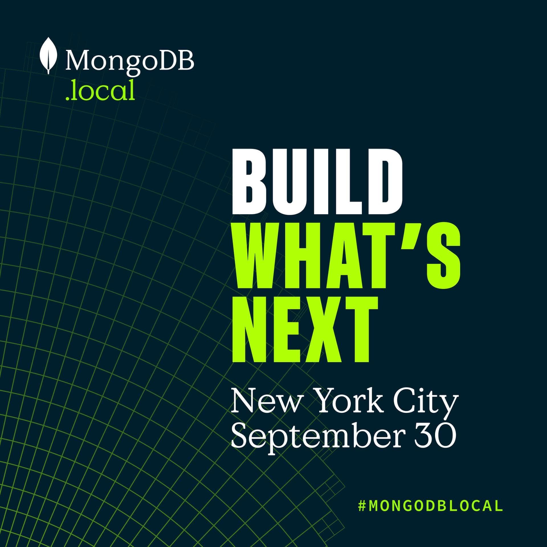 MongoDB.local NYC: For Founders Building What's Next