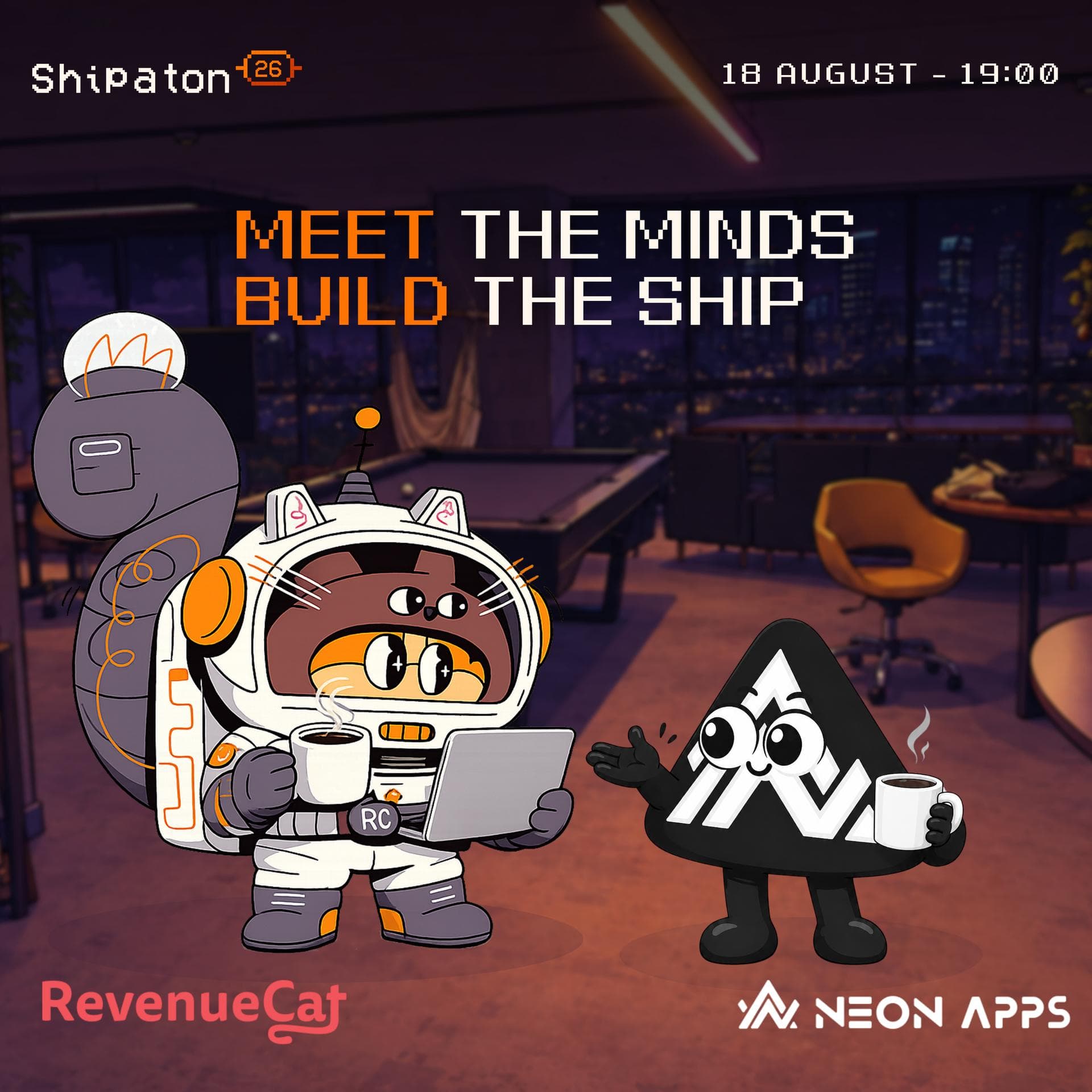 Neon Apps x RevenueCat Shipaton Network & Mentor Meetup