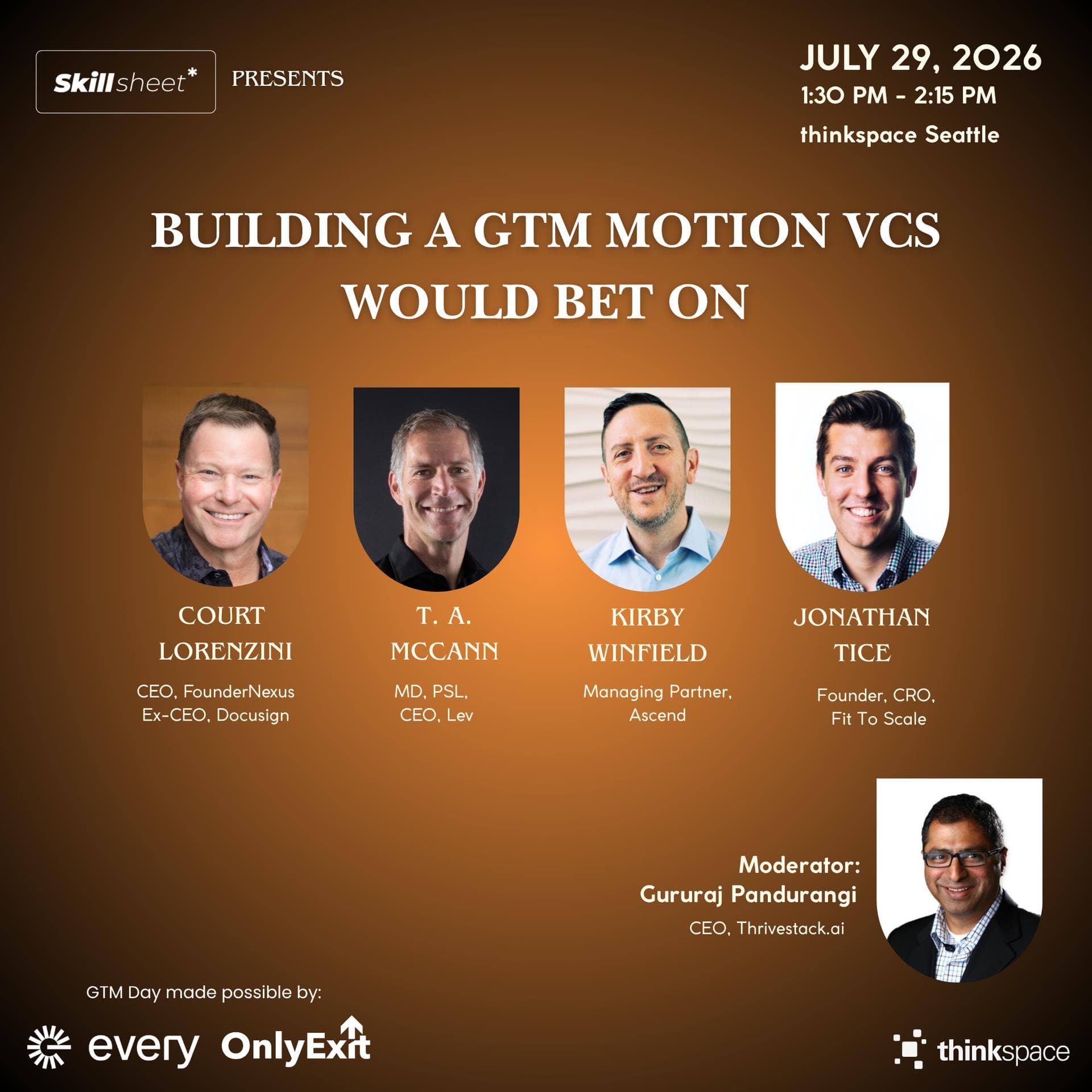 Panel: Building a GTM Motion that VCs would Bet On