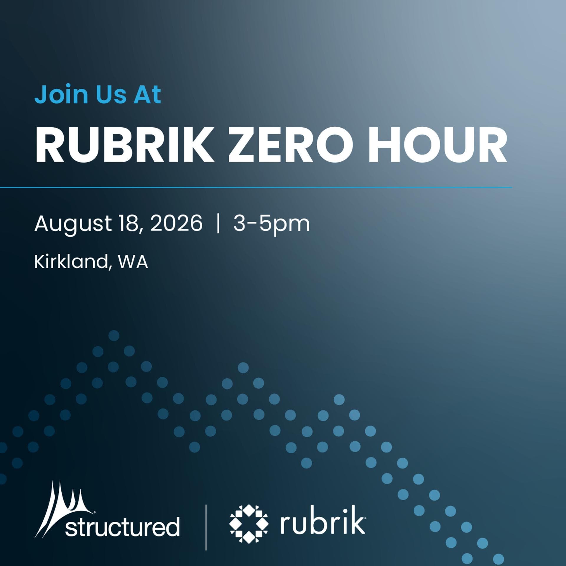 Rubrik Zero Hour