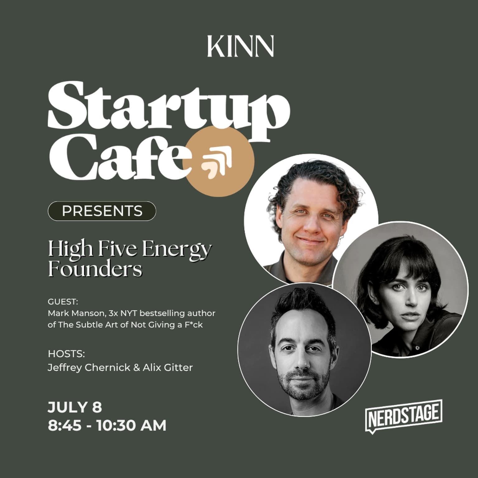 Startup Cafe: H5E Founders With Mark Manson (20M+ Books Sold)