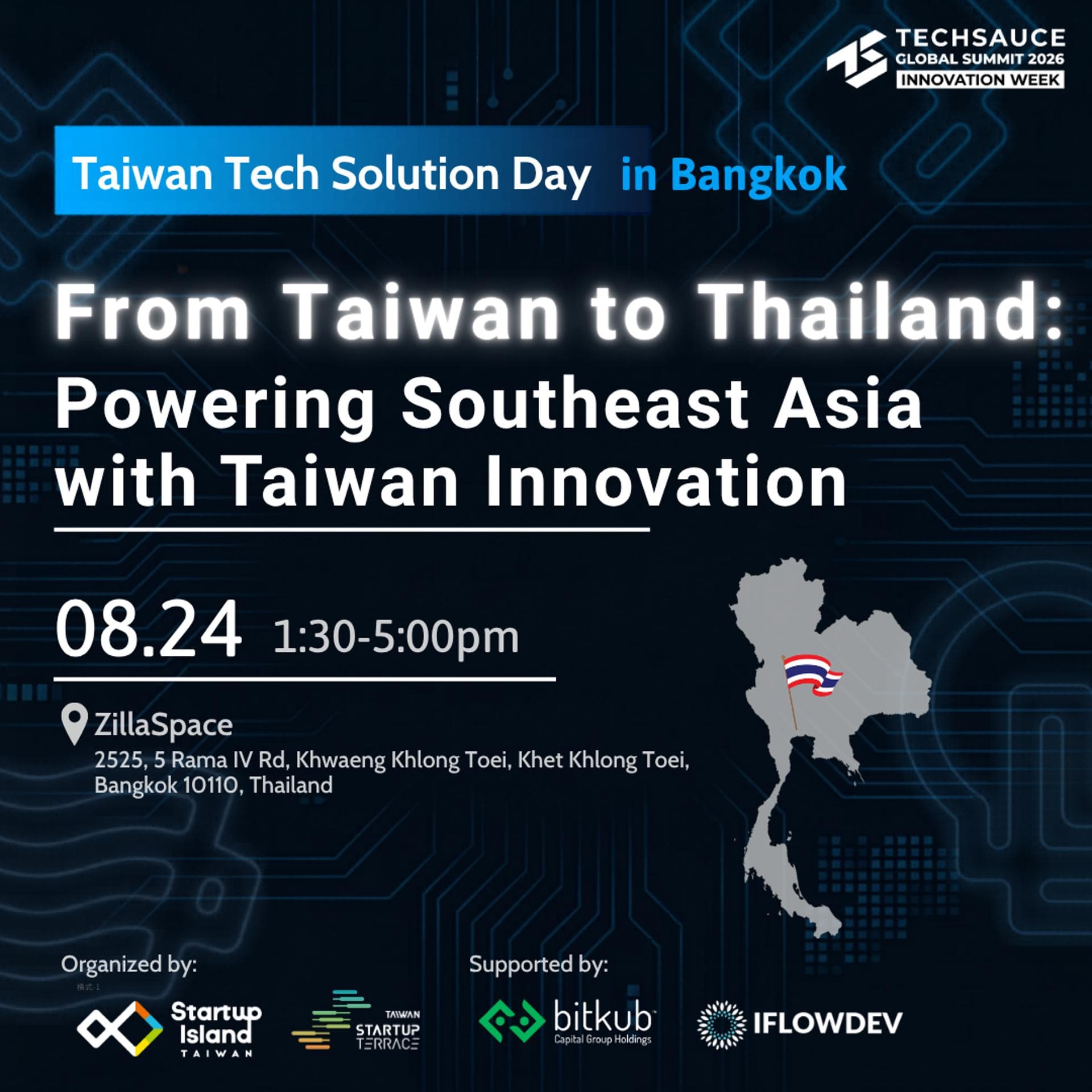 Taiwan Tech Solution Day in Bangkok -- From Taiwan to Thailand: Powering Southeast Asia with Taiwan Innovation
