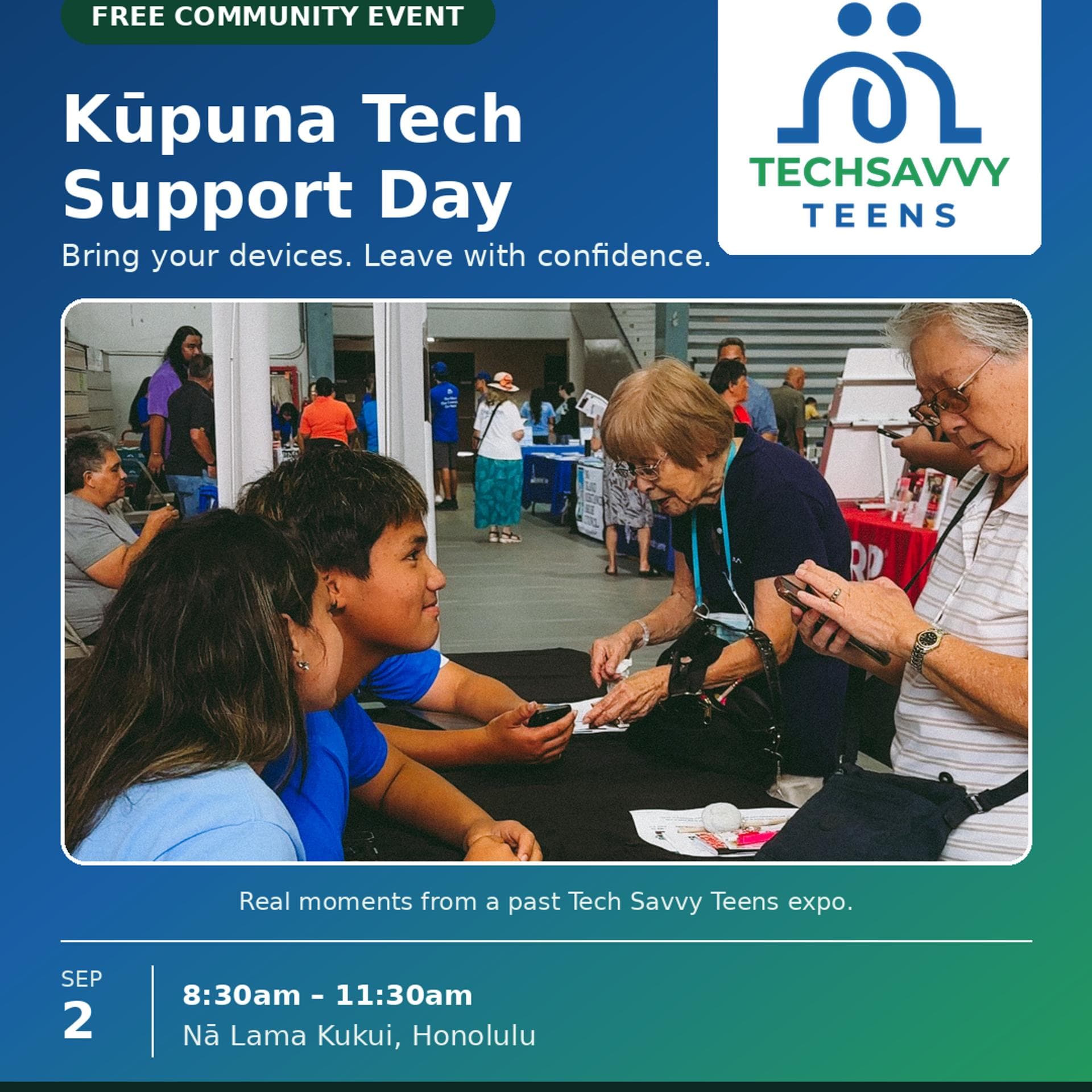 Tech Savvy Teen Expo: Free IT Support for Kūpuna, Powered by Rising Tech Talent
