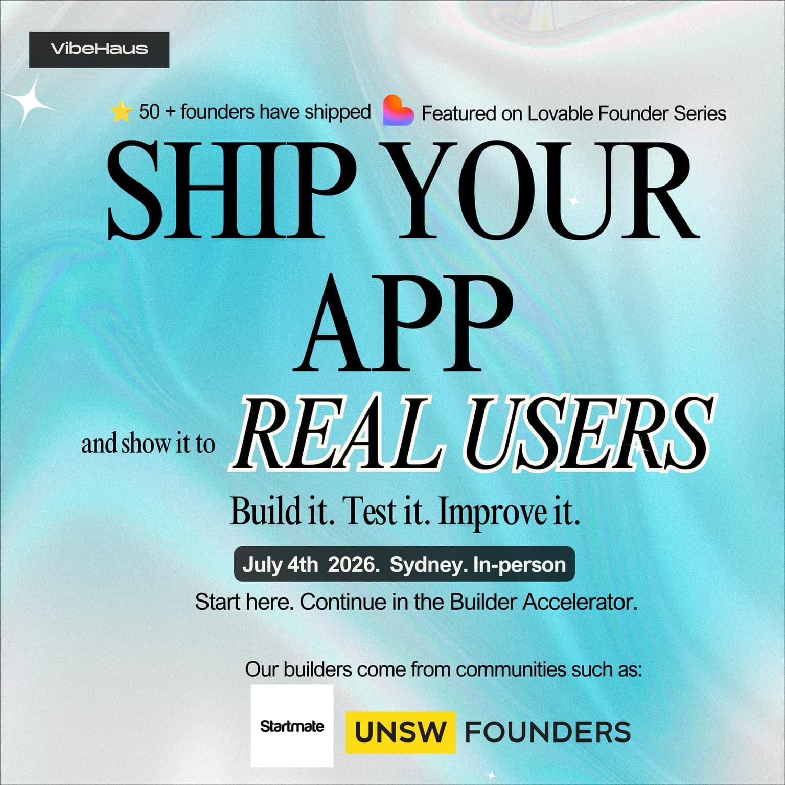 VibeHaus: Ship your app using AI and show it to real users (Powered by Lovable)