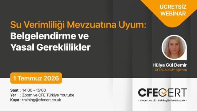 Ücretsiz Webinar - Su Verimliliği Mevzuatına Uyum