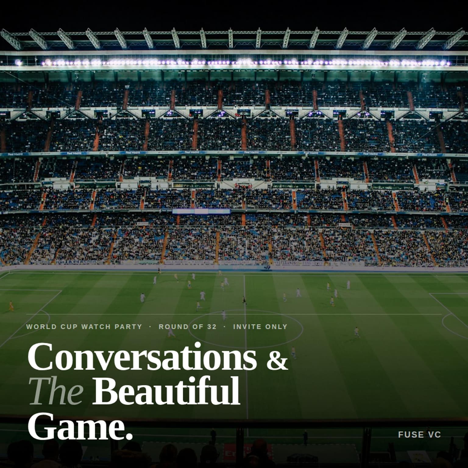 World Cup Watch Party Hosted by FUSE VC | Founders + VCs