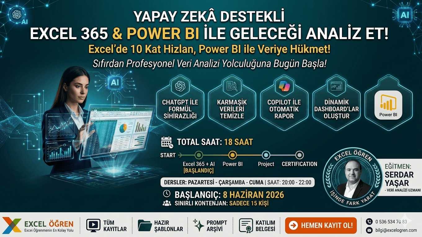 Yapay Zekâ ile Excel 365 & Power BI Eğitimi